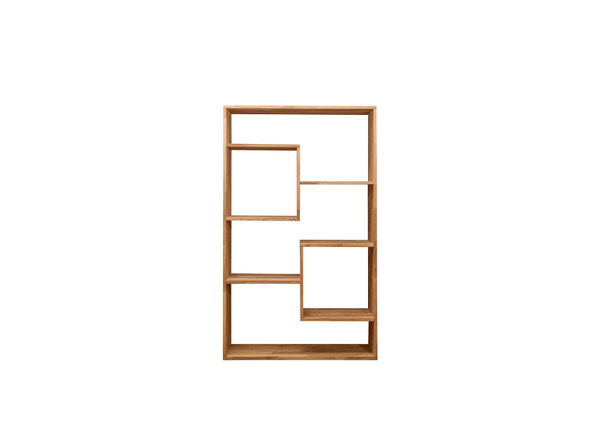 Стеллаж Tetris 100x30 Массив (дуб) Масло-воск Антик - Стеллаж из натурального массива дуба