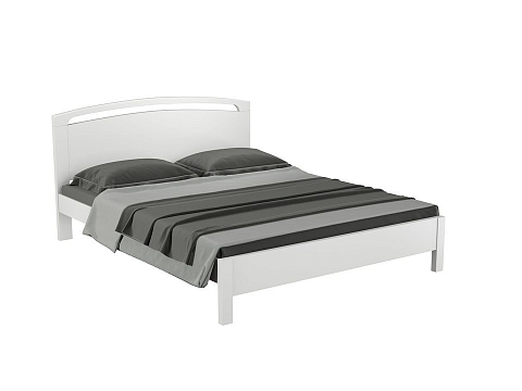 Большая кровать Веста 1-тахта-R - Кровать из массива с одинарной резкой в изголовье.
