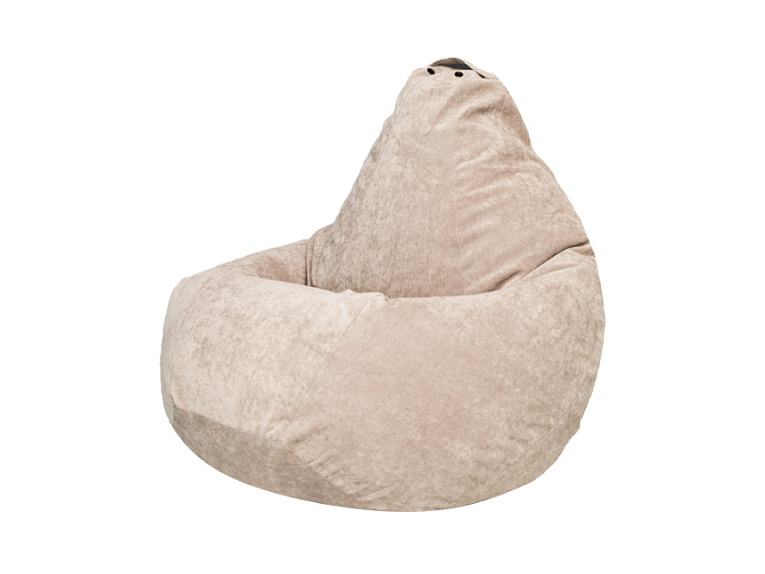 Кресло-мешок Flow 85x85 Ткань Микровельвет Бежевый - Кресло-мешок с оригинальным дизайном 