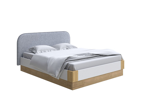 Серая кровать Lagom Plane Chips с подъемным механизмом - Кровать с ПМ. 