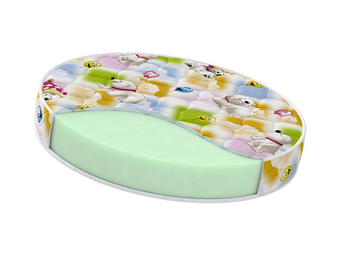 Тонкий матрас Round Baby Sweet - Двустороний детский матрас для круглой кровати.