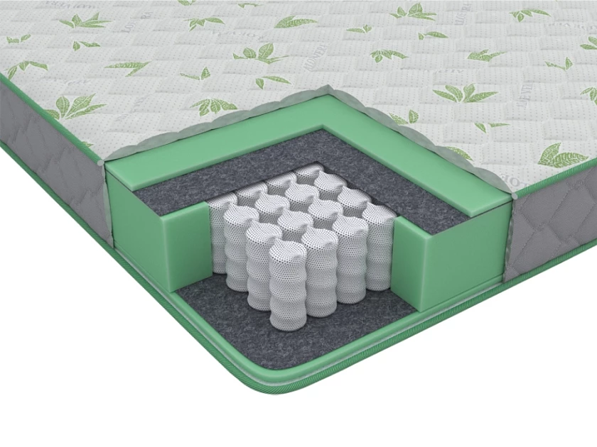 Матрас Dröm Eco 160x200 Трикотаж Aloe Vera (100) - Двусторонний матрас комфортной средней жесткости